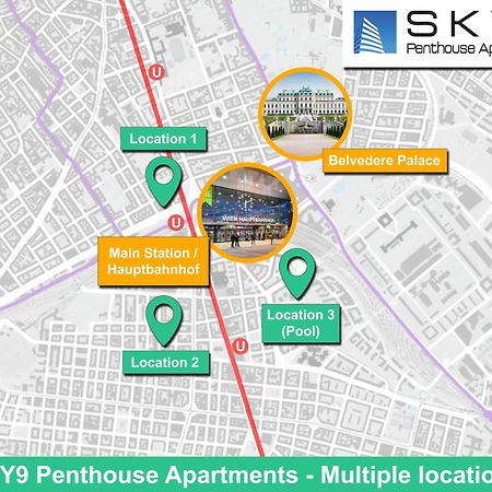 Sky9 Penthouse Apartments Viena Exterior foto